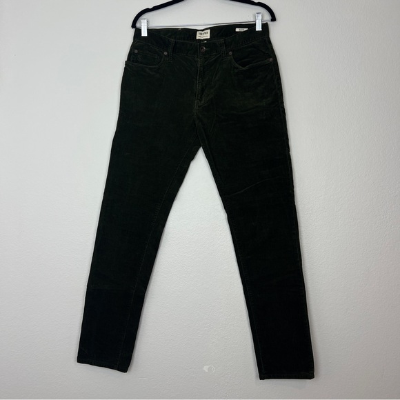 TODD SNYDER | Men’s Slim Fit Green Corduroy Pants Olive Stretch 30x32 - Picture 3 of 13